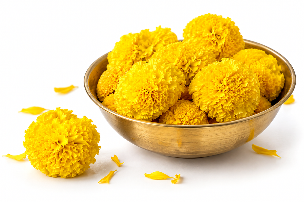 Fresh Marigold Flowers - Yellow | 80g