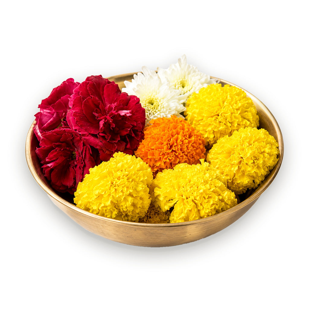 Fresh Mixed Flowers - Rose, Marigold & Chrysanthemum | 70 g