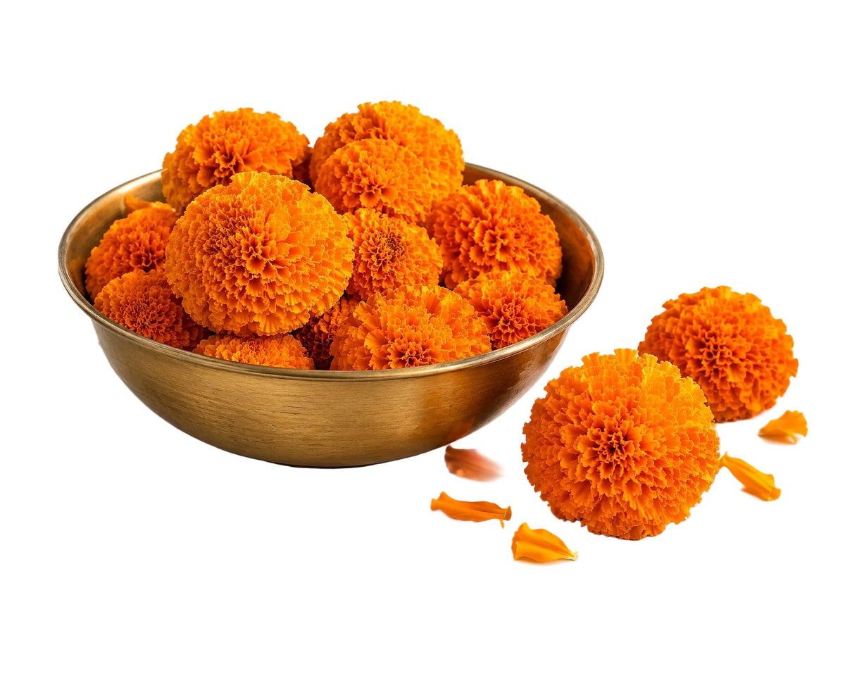 Fresh Orange Marigold Flowers 80g |